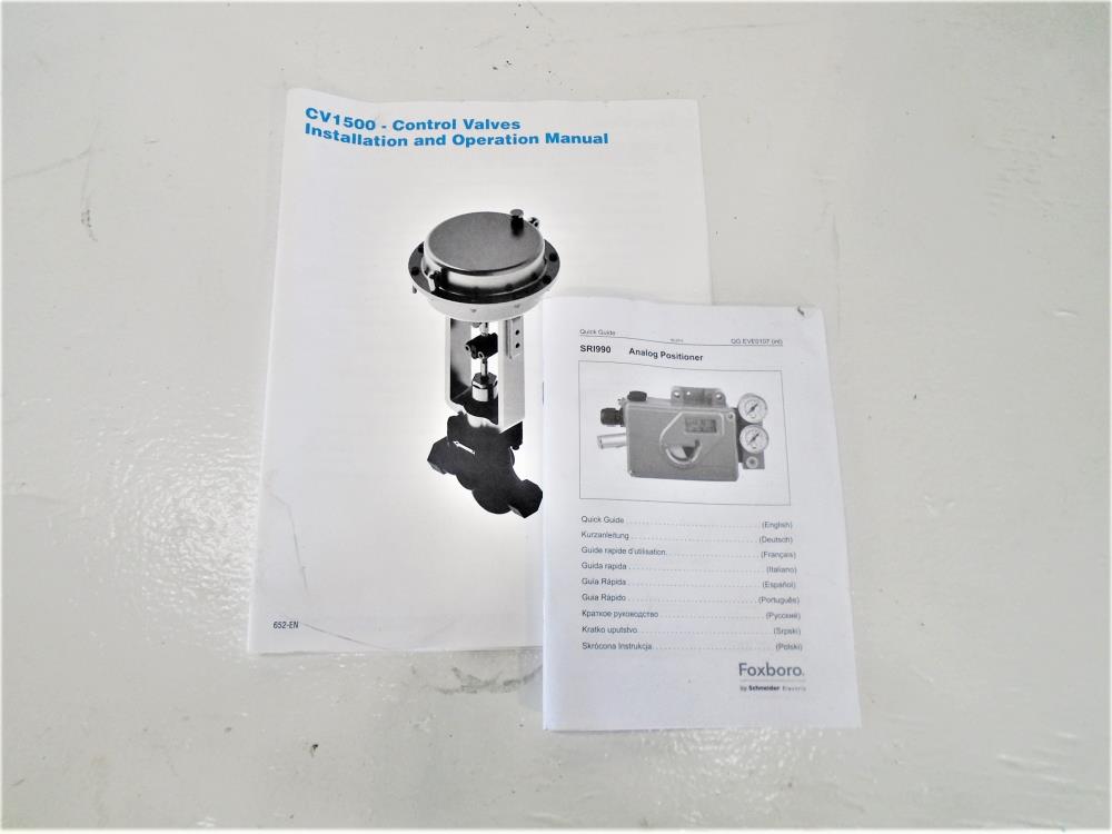 Armstrong 1500 1-1/4" NPT 2-Way Actuated Control Valve W/ Eckardt Positioner